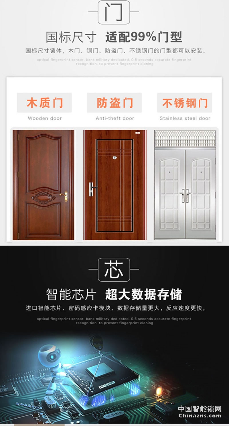 uiot超級智慧家 天成系列智能門鎖 手機APP遠程開鎖