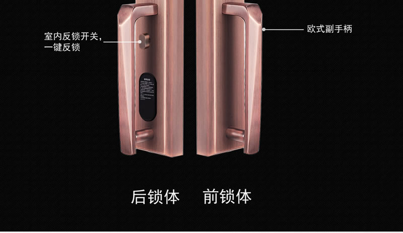 豪力士指紋鎖 L8866F手機感應智能鎖家用防盜大門密碼鎖刷卡智能電子鎖