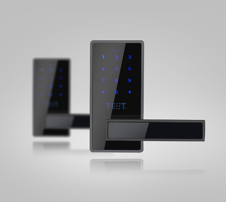 天智指紋鎖 家庭智能防盜鎖 直板指紋密碼鎖