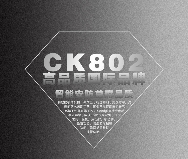 中國結 玻璃門指紋鎖辦公室密碼鎖單雙開電子刷卡智能鎖木門鎖