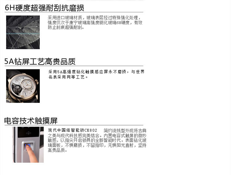 中國結 玻璃門指紋鎖辦公室密碼鎖單雙開電子刷卡智能鎖木門鎖