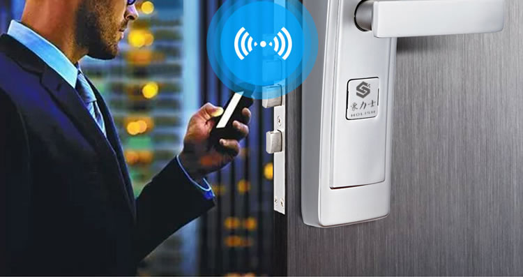 豪力士智能鎖指紋鎖 D5688F家用防盜門密碼磁卡感應電子鎖