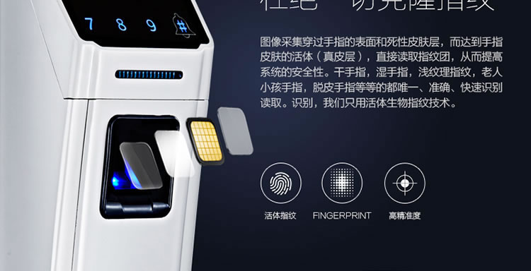 豪力士智能鎖指紋鎖 D5688F家用防盜門密碼磁卡感應電子鎖