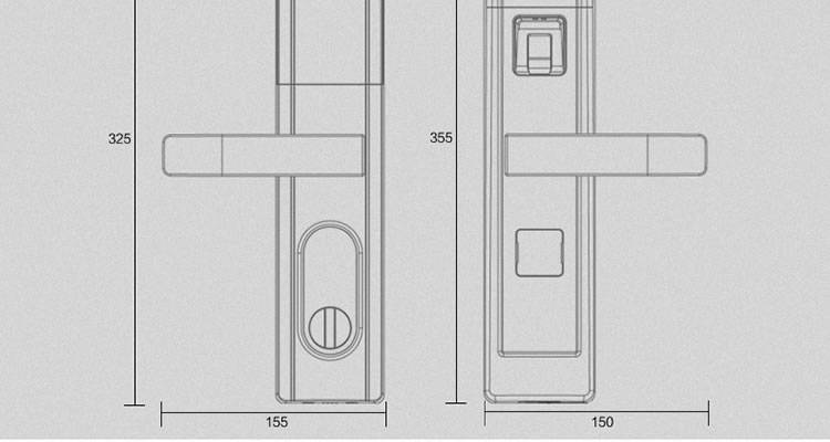豪力士智能鎖指紋鎖 D5688F家用防盜門密碼磁卡感應電子鎖