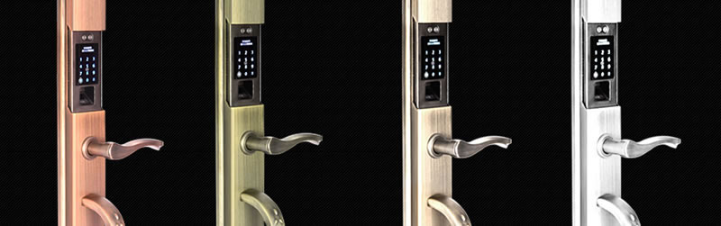 豪力士別墅指紋鎖 手機感應智能家居聯動密碼智能鎖雙開別墅門鎖