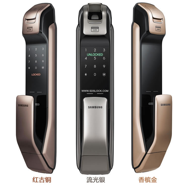 三星指紋鎖DP728 推拉手機(jī)開門電子鎖