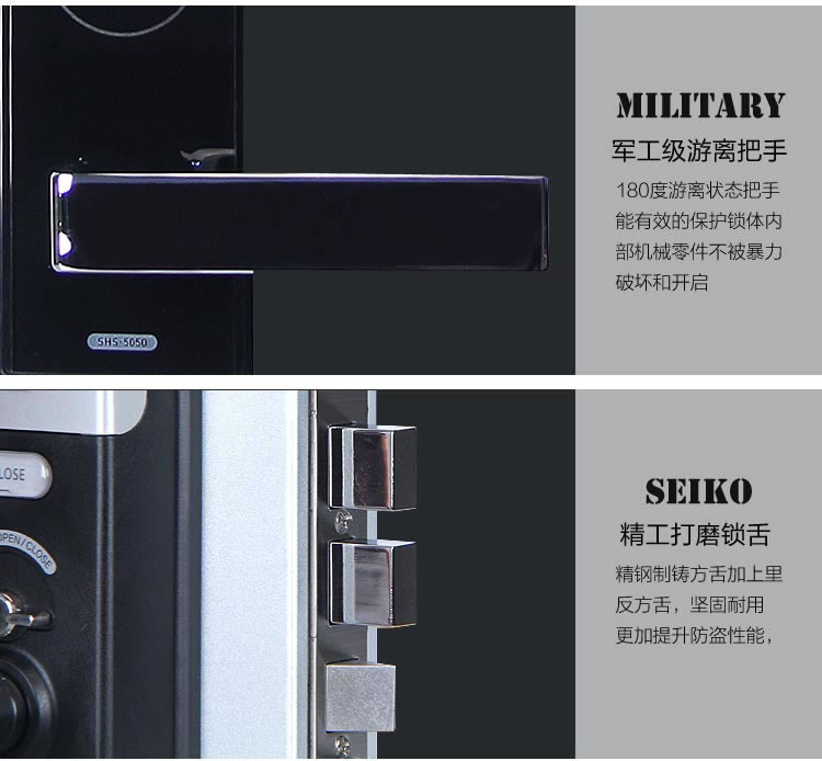 三星電子智能鎖H505 防盜門感應刷卡鎖