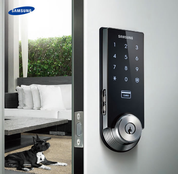 三星室內木門鎖 防盜電子密碼鎖