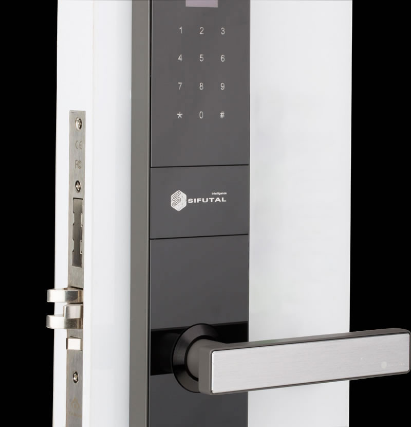 孚頓智控智能鎖 直板指紋密碼鎖 家用防盜智能門鎖