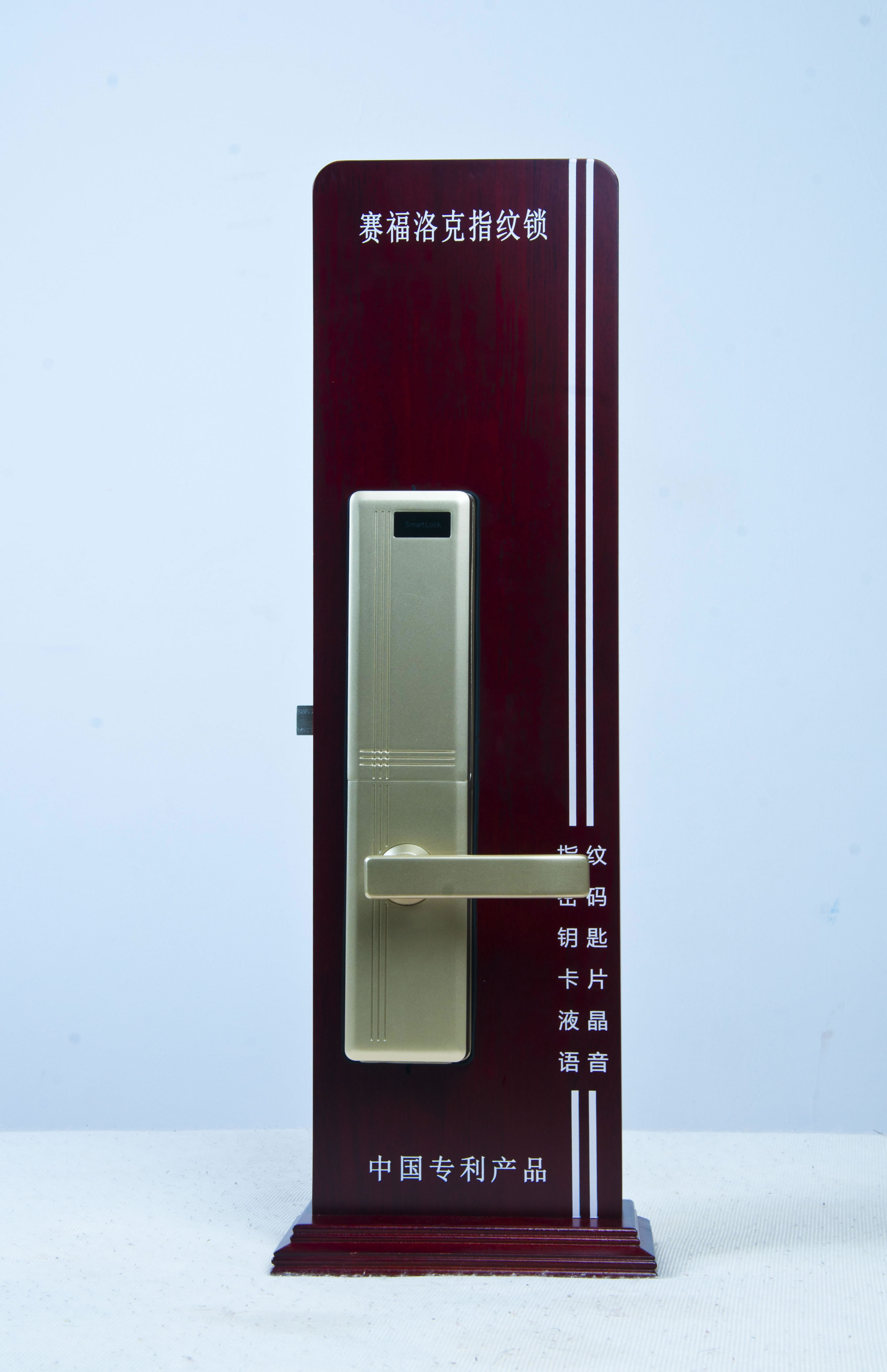 瑞爾智能鎖 滑蓋智能指紋鎖防盜電子密碼鎖