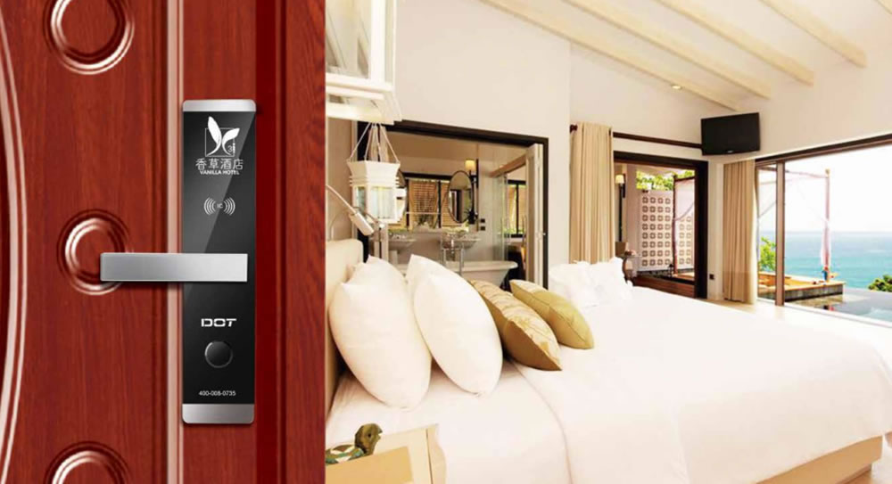 多特指紋鎖 酒店智能鎖防盜感應磁卡鎖