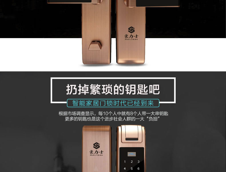 豪力士指紋鎖  D8202F實(shí)時(shí)對(duì)講、遠(yuǎn)程監(jiān)控