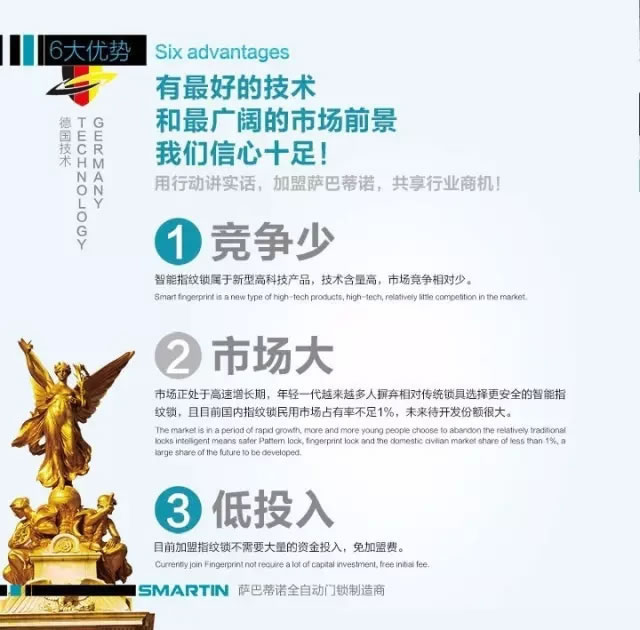 薩巴蒂諾指紋鎖全自動(dòng)智能鎖 紅外感應(yīng) 電子密碼鎖