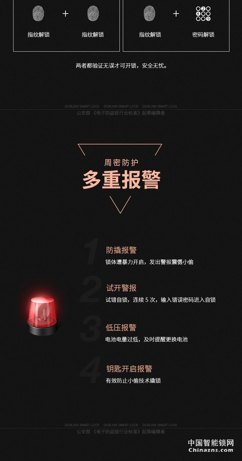 多靈指紋鎖T8 家用防盜門智能鎖指紋密碼鎖防盜門鎖