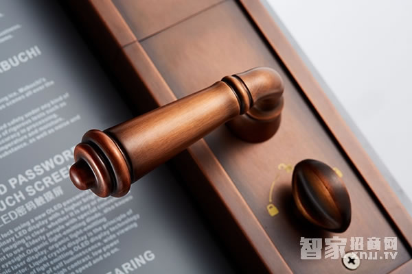 艾棲指紋鎖 家用純銅系列 電子智能門鎖