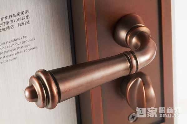 艾棲指紋鎖 家用純銅系列 電子智能門鎖