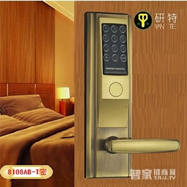 研特指紋鎖 直板指紋密碼鎖 8108-AB-T密碼