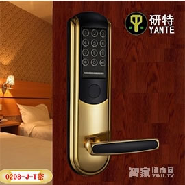研特智能鎖 酒店智能刷卡門(mén)鎖0208-J-T密碼