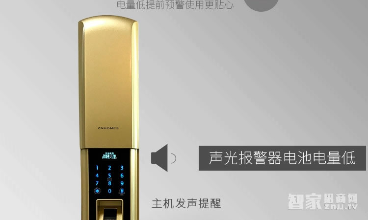 智能屋智能鎖 家用指紋密碼鎖（麗都金）