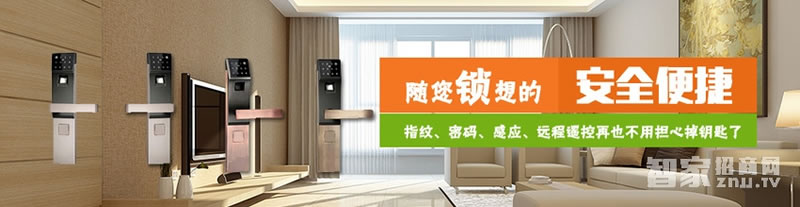 智能屋智能鎖 防盜門木門指紋密碼鎖(紅古銅)