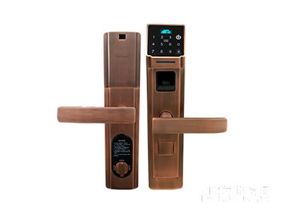 智能屋智能鎖 家用防盜智能鎖(紅古銅)