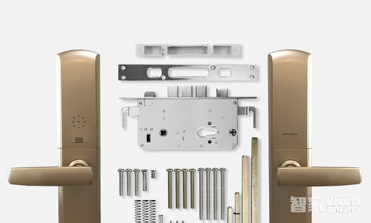 智能屋指紋鎖 家用智能鎖(香檳金)