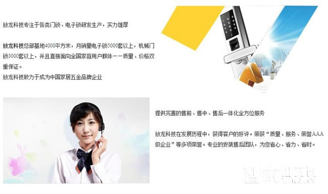 放龍科技智能鎖 酒店智能刷卡鎖 電子感應密碼鎖