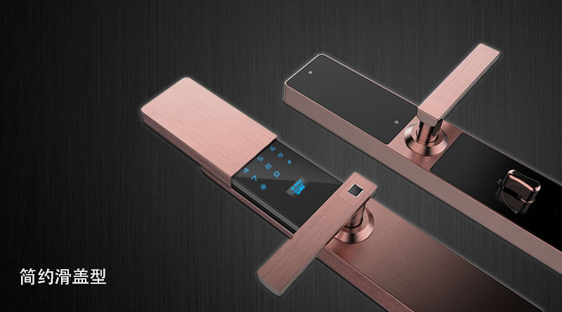 慧星辰智能鎖 半導(dǎo)體指紋密碼紅膜鎖 直板防盜門鎖