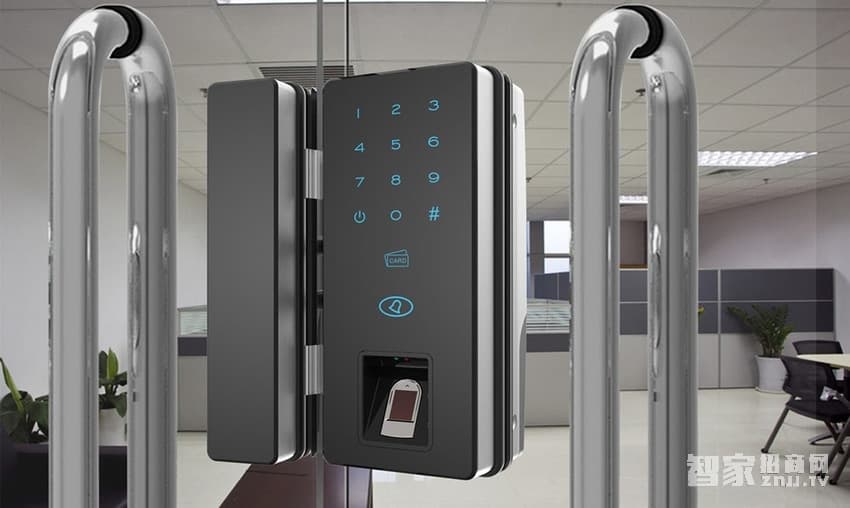 薩菲爾智能鎖 玻璃門指紋鎖 辦公防盜智能門鎖