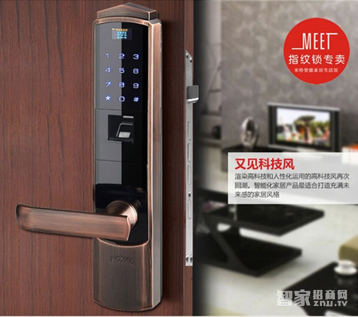 方潤斯家用智能鎖 光學指紋密碼鎖