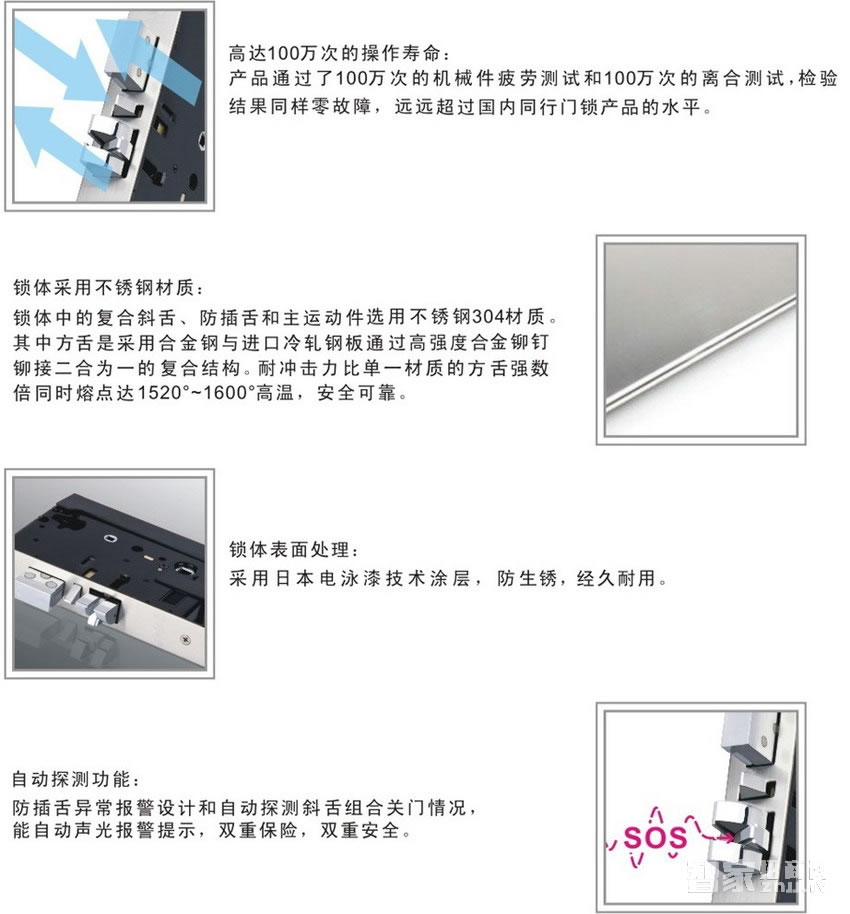 力維智能鎖 MT-1800/11家用防盜指紋鎖密碼鎖 直板拉砂鉻