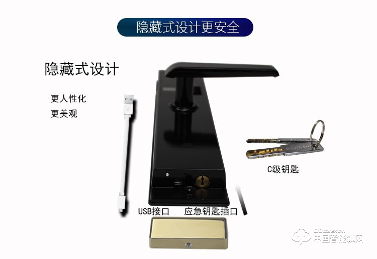 杜魯克智能鎖 指紋密碼刷卡手機遠程APP開鎖