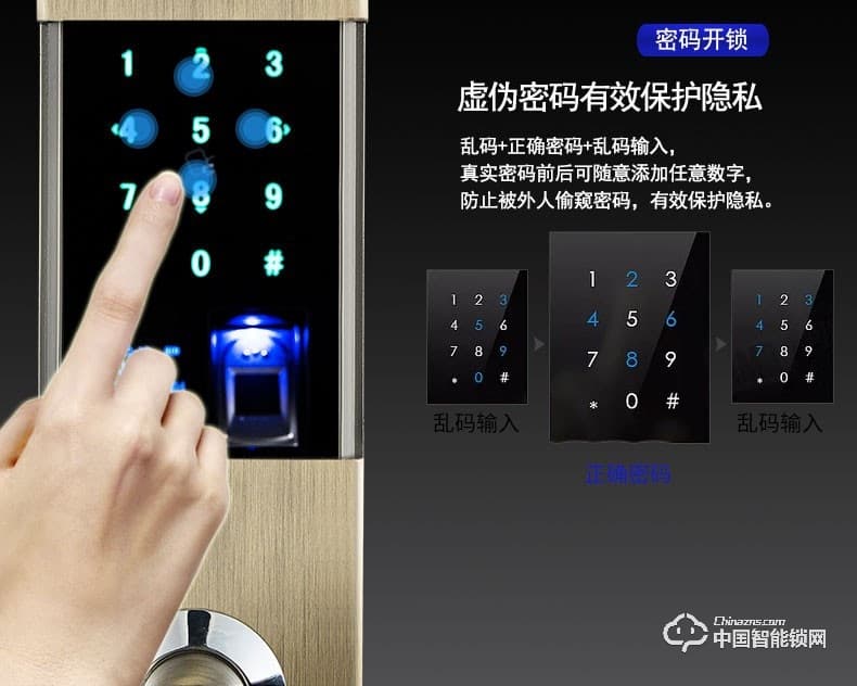 杜魯克指紋鎖 家用防盜門鎖 智能鎖 密碼鎖 刷卡鎖