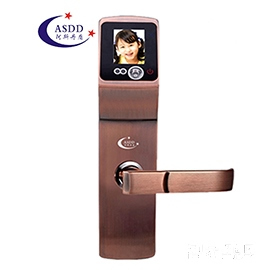阿斯丹盾人臉識別鎖 雙攝像頭 天地桿防盜鎖體