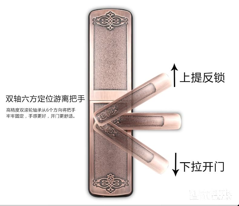 索掌門玻璃門鎖 滑蓋玻璃門智能鎖