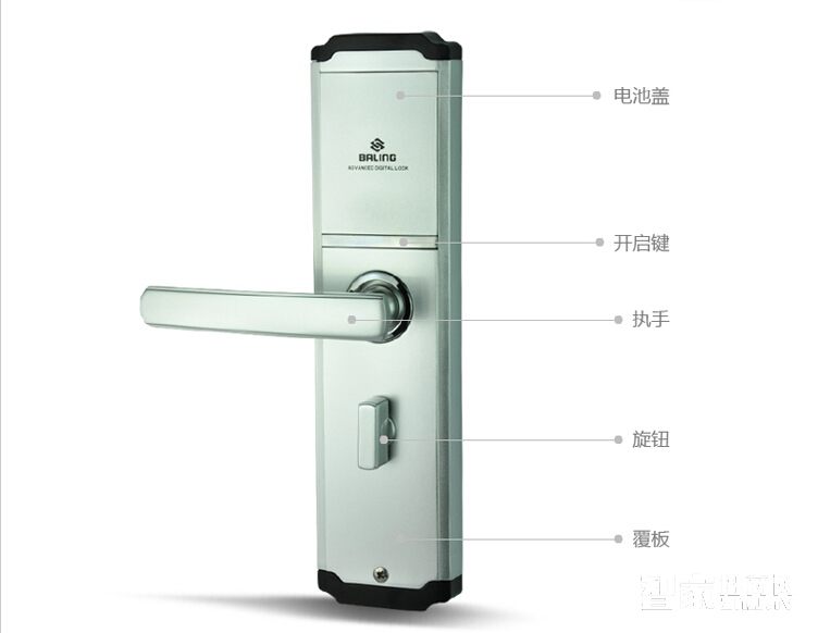 藍(lán)盔指紋刷卡鎖 不銹鋼公寓門鎖