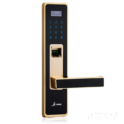 上成酒店防盜門鎖 鋁合金刷卡鎖直板銀色