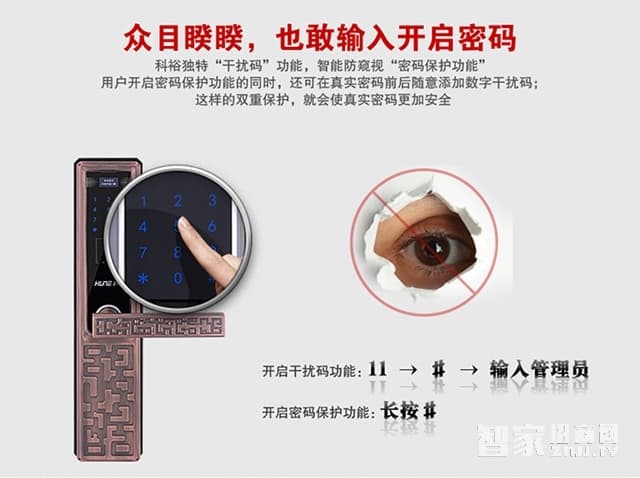 科裕歐式別墅智能鎖 大門防盜電子鎖