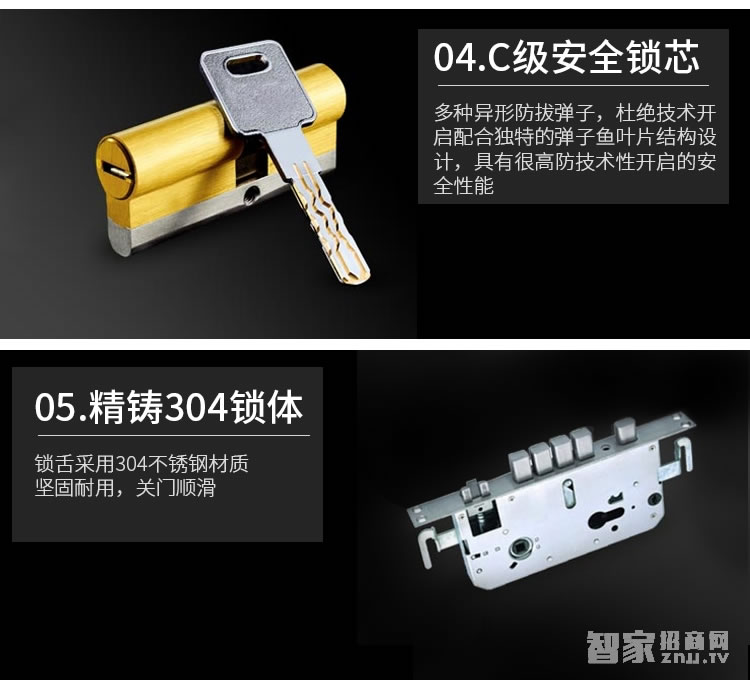 簡(jiǎn)舒指紋鎖S001 家用防盜門鎖智能鎖