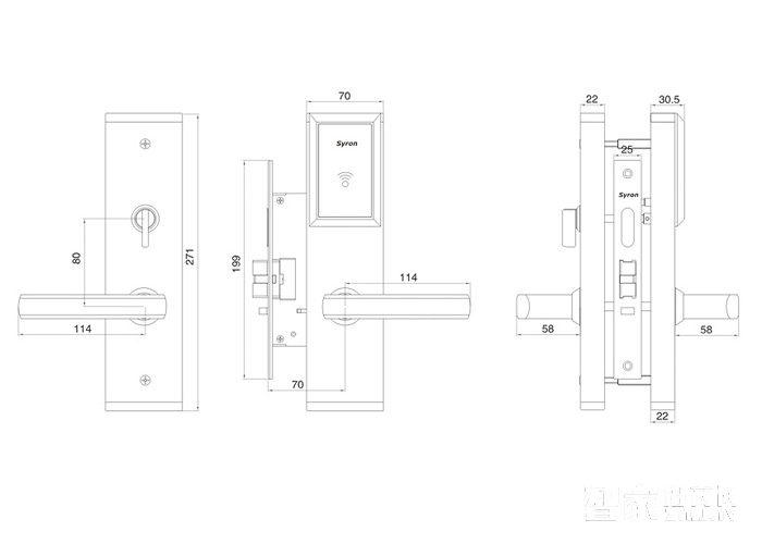 西容智能刷卡酒店鎖鎖 支持密碼開(kāi)鎖