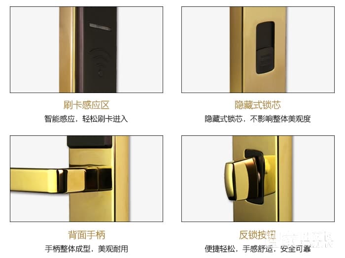 邦威防盜門鎖 智能感應刷卡鎖