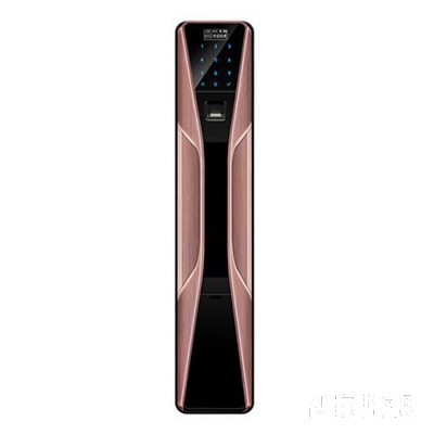 六孚智能鎖小蠻腰指紋鎖密碼鎖直板紅古銅