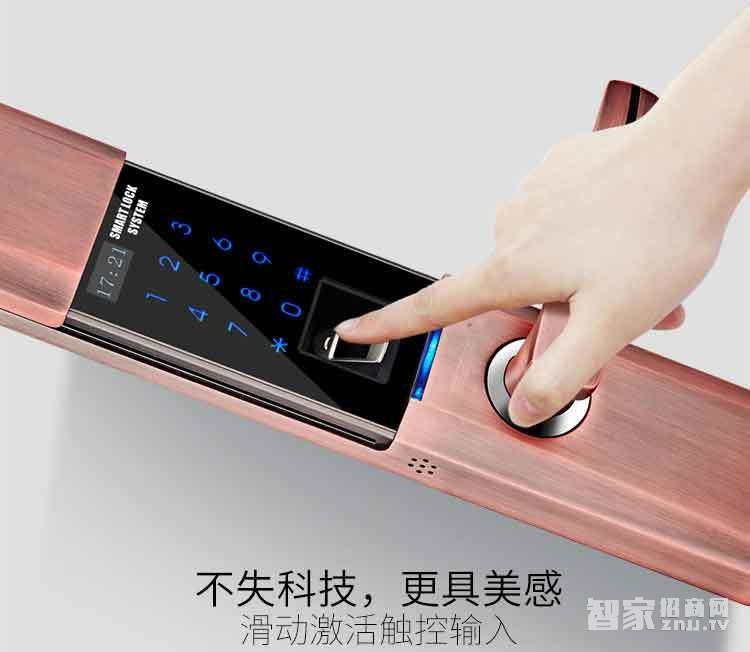 堅甲衛士瑞典指紋頭平滑蓋指紋鎖 密碼刷卡鎖