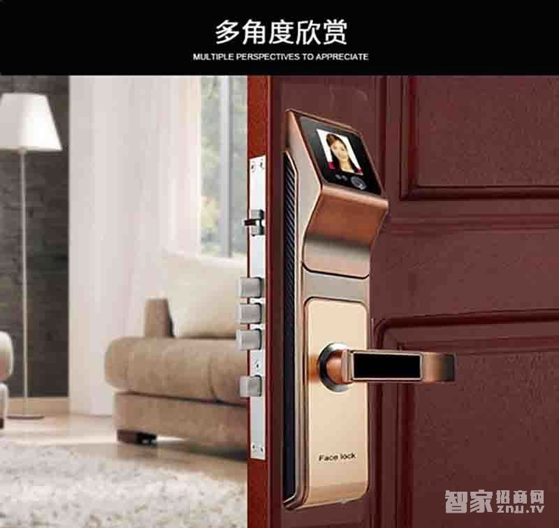 堅(jiān)甲衛(wèi)士紅外人臉識別智能鎖 液晶顯示屏幕