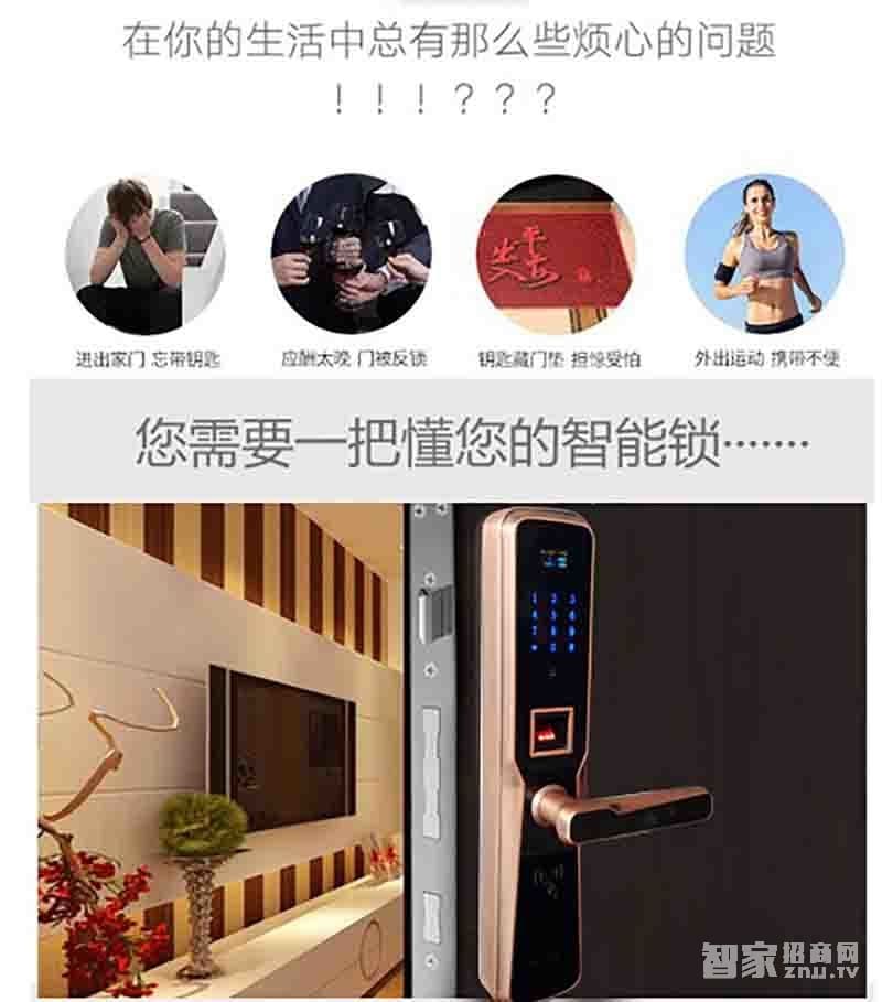 堅甲衛(wèi)士全自動四合一指紋鎖 防盜智能門鎖