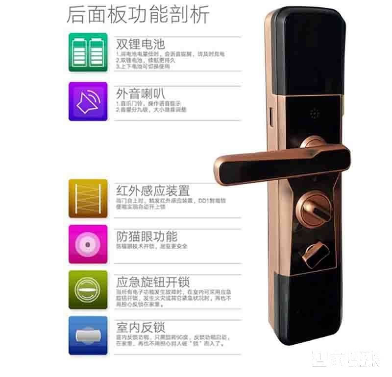 堅甲衛(wèi)士全自動四合一指紋鎖 防盜智能門鎖