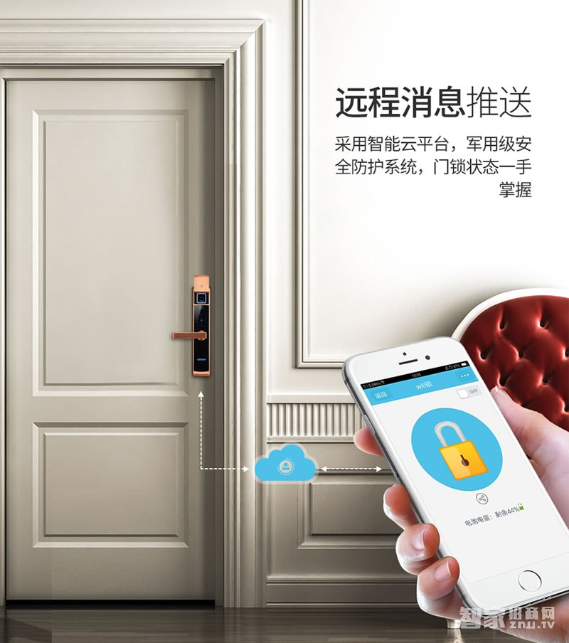 歐萊斯頓指紋鎖智能鎖防盜門家用電子鎖密碼鎖