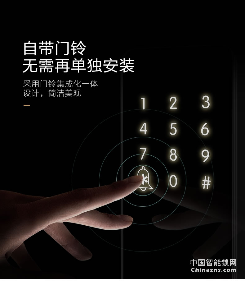 名門指紋鎖 密碼鎖家用防盜門智能鎖電子鎖大門鎖全自動EZ-W1