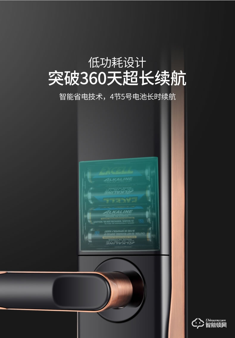 朗菲智能鎖 家用防盜門免開孔入戶門電子鎖