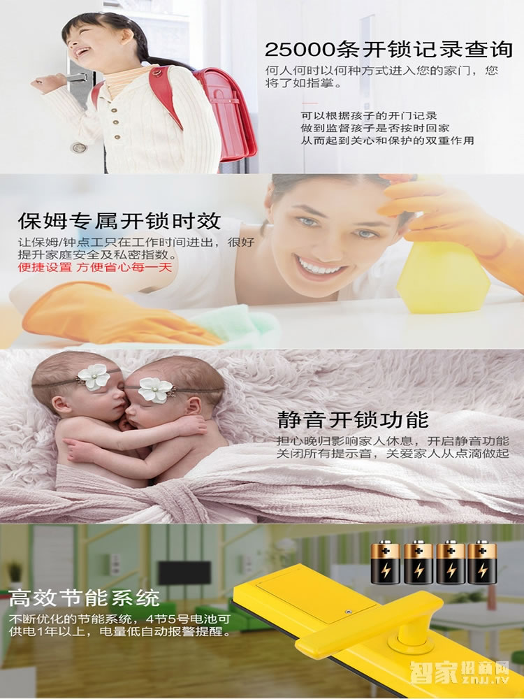 明達智能鎖 鋁合金智能鎖 玫瑰金指紋密碼鎖